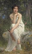Charles-Amable Lenoir The Flute Player USA oil painting artist